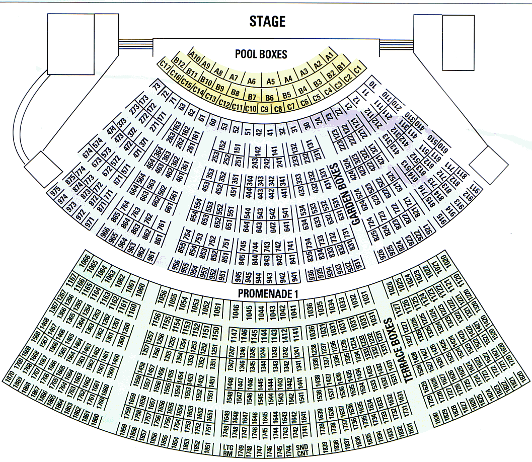 Seating Chart Planet Hollywood